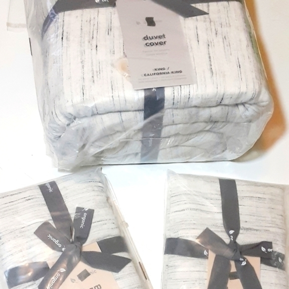 West Elm Belgian Flax Linen Duvet And Pillow Shams